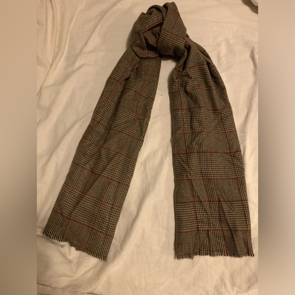 ✨⚡️💥Banana Republic Women’s Plaid Scarf, Roasted Cacao Brown